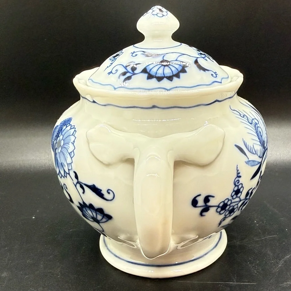 Blue Danube Floral Sugar Bowl with Lid